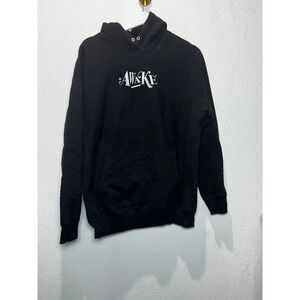 Awake NY Logo Hoodie Black Mens Medium Embroidered Streetwear Sweatshirt